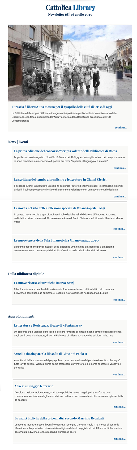 Screenshot Cattolica Library 68 