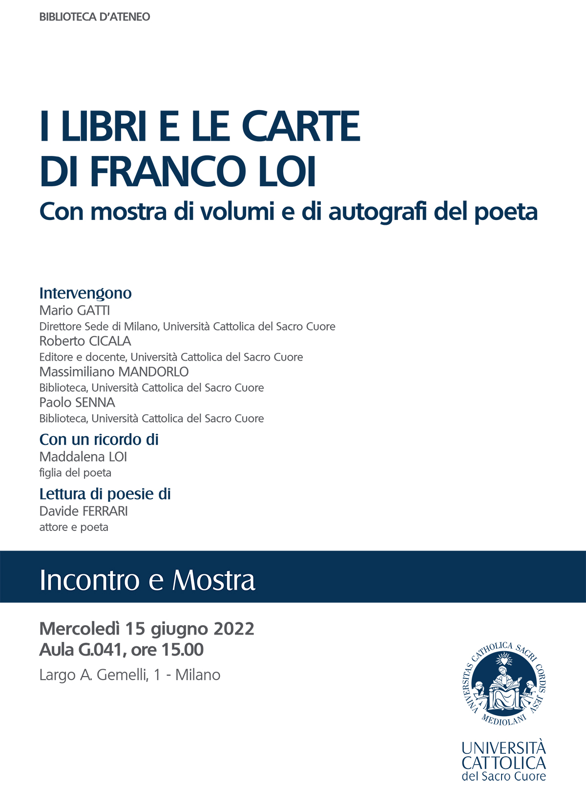 Locandina evento Loi 15 giugno
