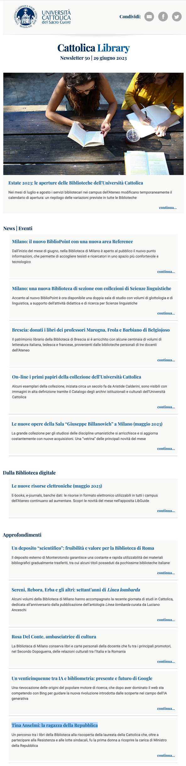 Screenshot Cattolica Library 38 