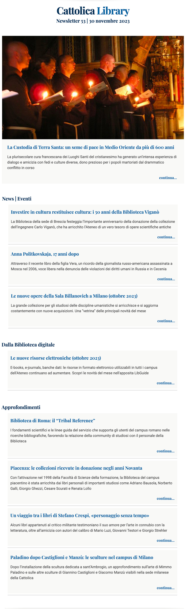 Screenshot Cattolica Library 53 