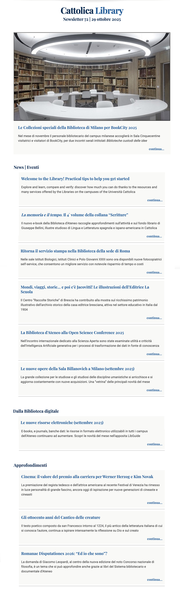 Screenshot Cattolica Library 72