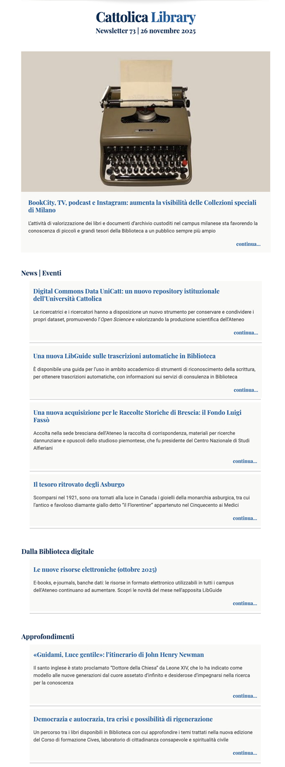 Screenshot Cattolica Library 38 